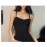 Summer Sexy Mini Dress Women Sleeveless Strap Streetwear Backless Folds Bodycon Split Black Dress Party Elegant A-LINE Dresses