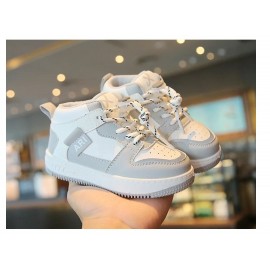 Kids Sports Shoes For Boys Casual Sneakers Spring Autumn New High Top Non Slip Girls Board Shoes Children Soft Soled Baby Shoes