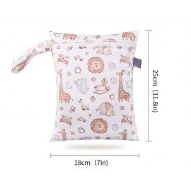 Elinfant 2pcs Set Cute Menstrual Storage Bag 18*25cm&18X14cm Waterproof Diaper Bag
