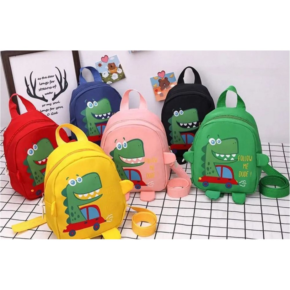 Cute Cartoon Dinosaur Baby Anti-lost Backpacks Kindergarten Schoolbag Children Boys Girls School Bags
